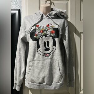 Disney  Minnie Floral Embroidery Sweatshirt